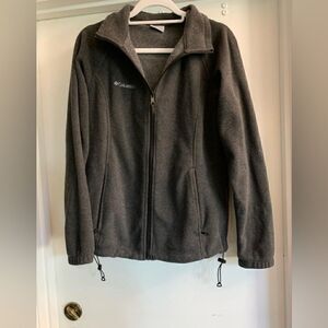Women Columbia Fleece Jacket with drawstrings Size L